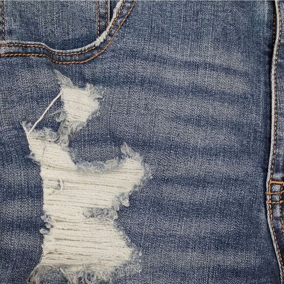 Aero, Womens Denim Shorts, Medium Wash, NWT, Size 14 - Picture 7 of 8